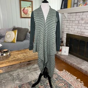 Anthropologie Saturday Sunday Green Waterfall Cardigan